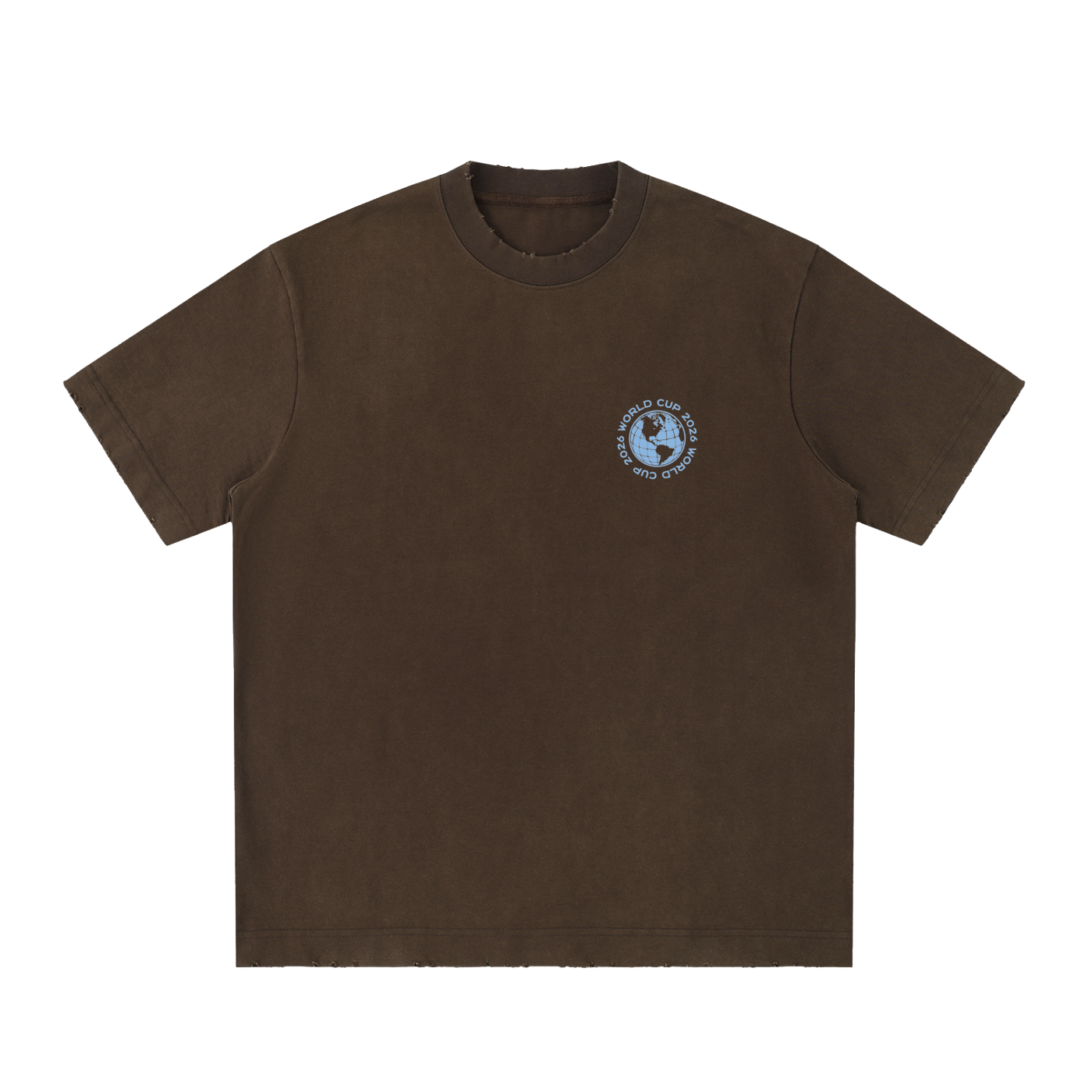 Heavyweight Vintage Washed Frayed T-Shirt
