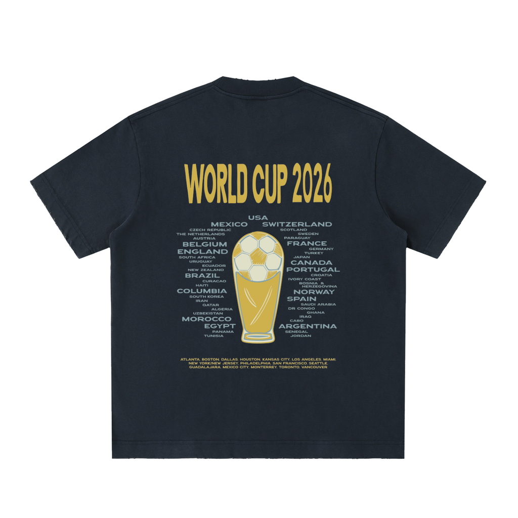 Heavyweight Vintage Washed Frayed T-Shirt