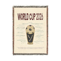 World Cup 2026 Woven Blanket - 2026 Teams | Burgundy/Cream