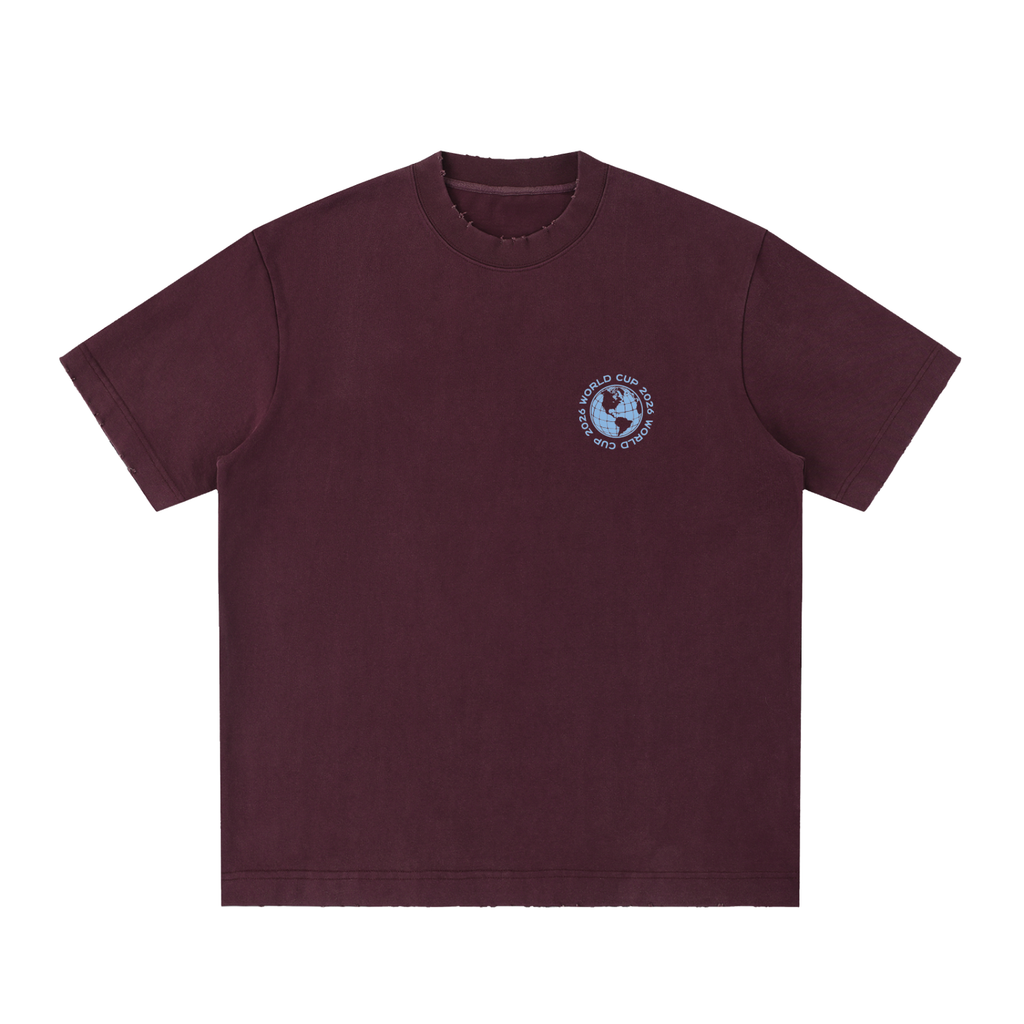 Heavyweight Vintage Washed Frayed T-Shirt
