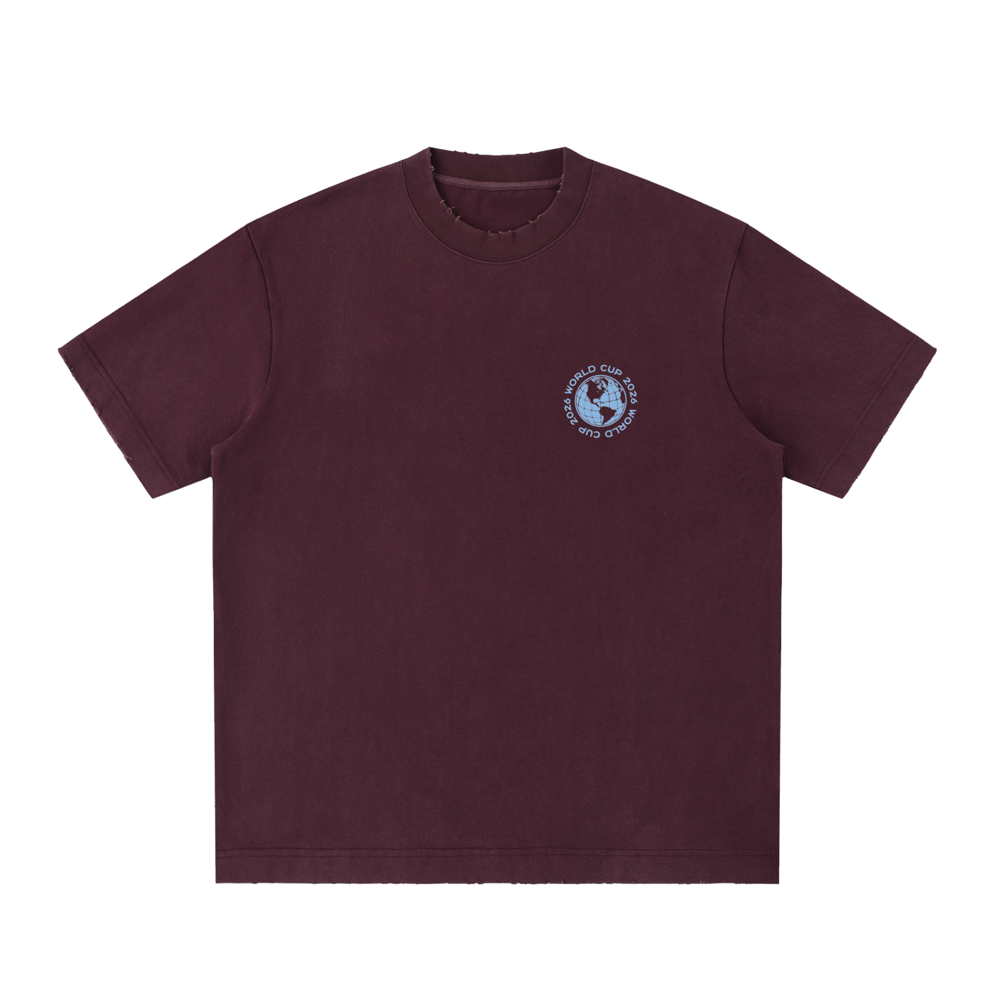 Heavyweight Vintage Washed Frayed T-Shirt