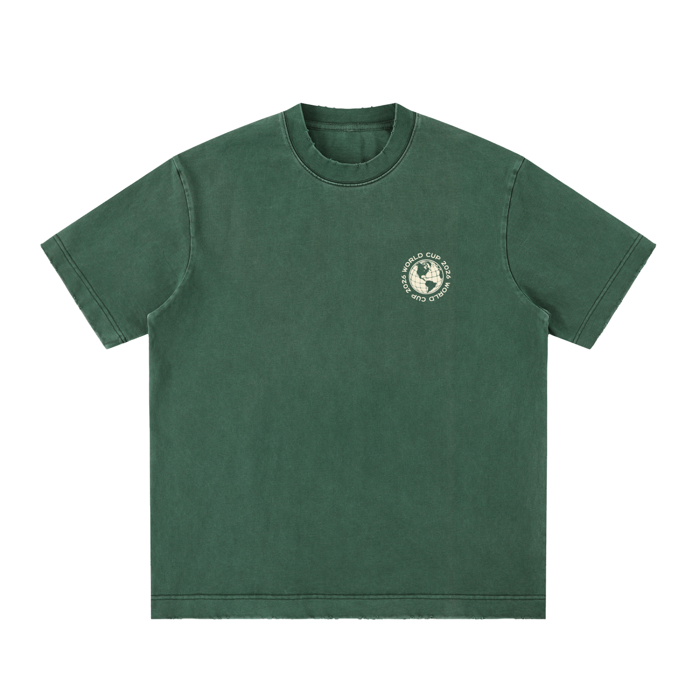Heavyweight Vintage Washed Frayed T-Shirt