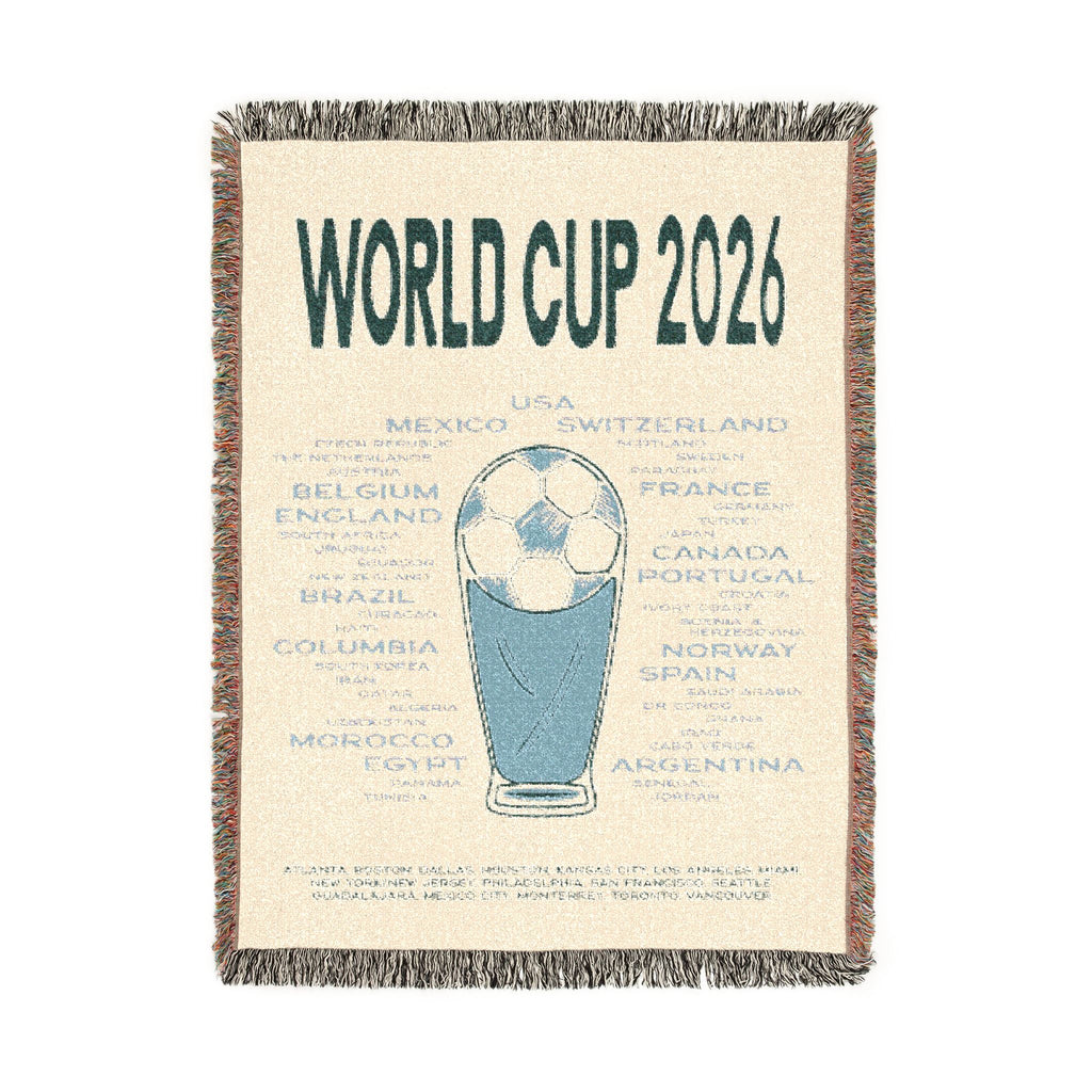 World Cup 2026 Woven Blanket - 2026 Teams | Green/Blue