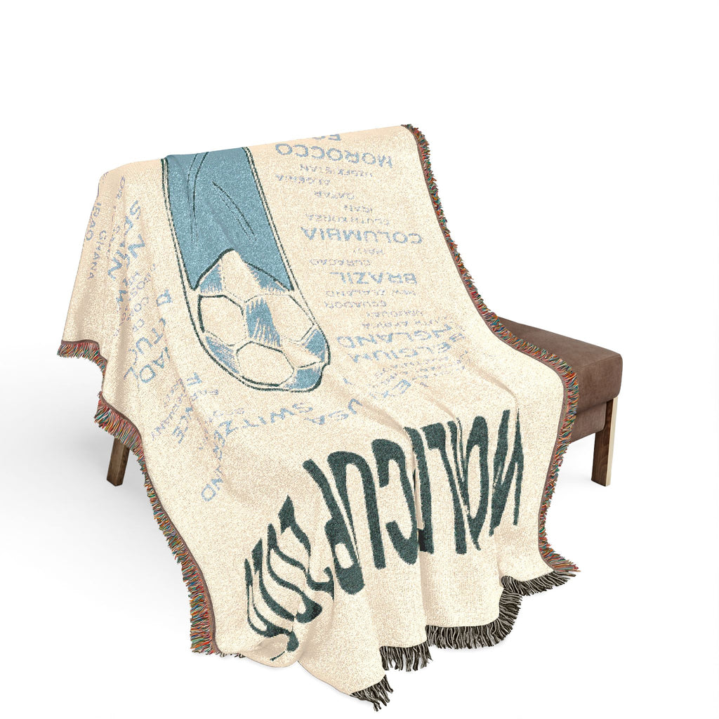 World Cup 2026 Woven Blanket - 2026 Teams | Green/Blue