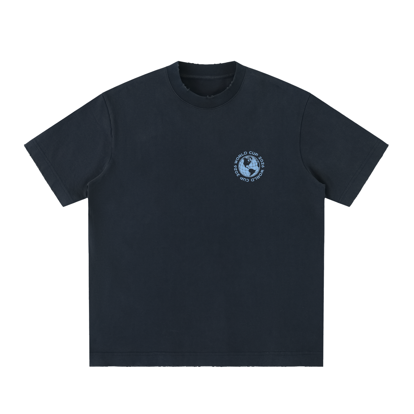 Heavyweight Vintage Washed Frayed T-Shirt