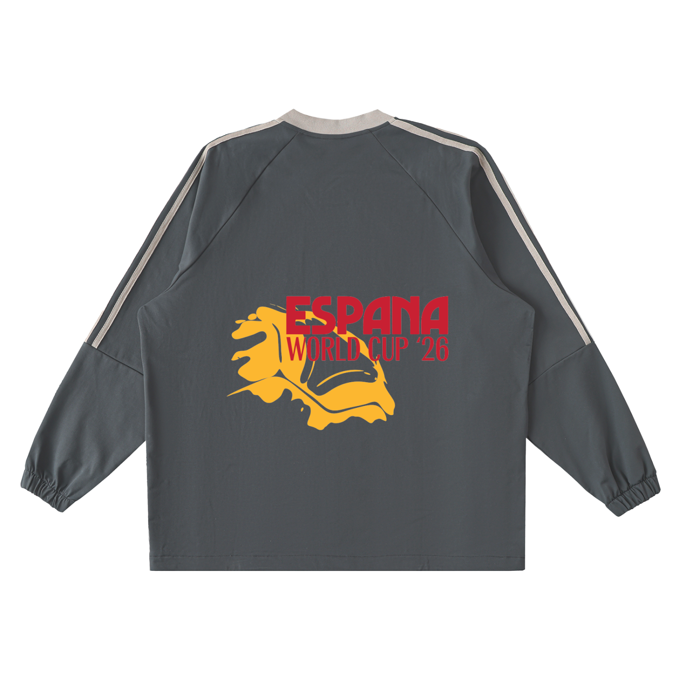 Color-Block V-Neck Long-Sleeve T-Shirt