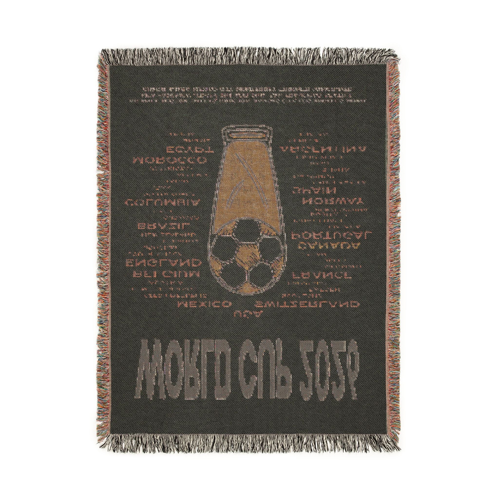 World Cup 2026 Woven Blanket - 2026 Teams | Green/Blue