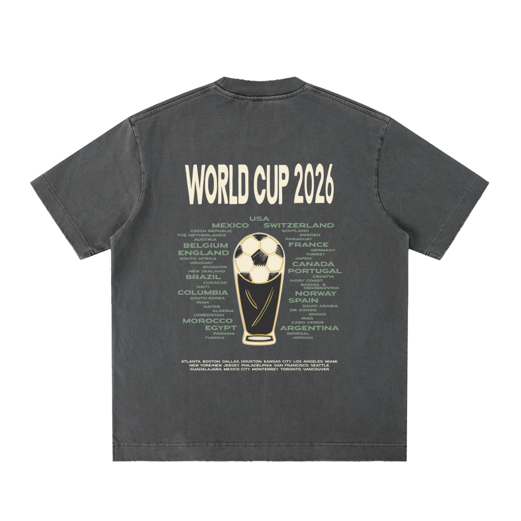 Heavyweight Vintage Washed Frayed T-Shirt
