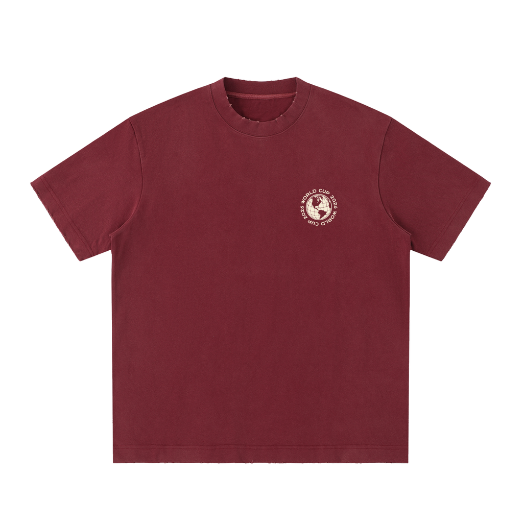 Heavyweight Vintage Washed Frayed T-Shirt
