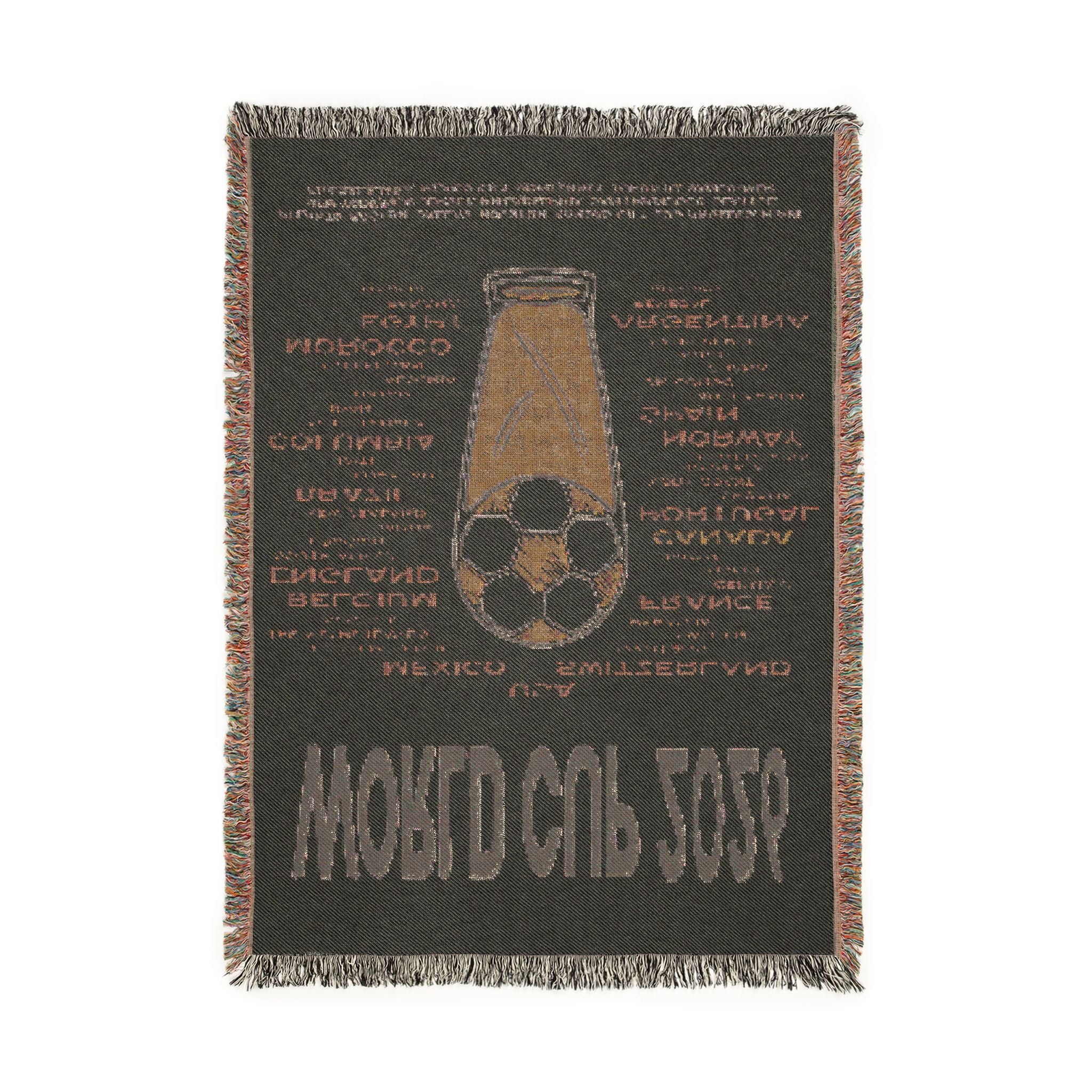 World Cup 2026 Woven Blanket - 2026 Teams | Green/Blue