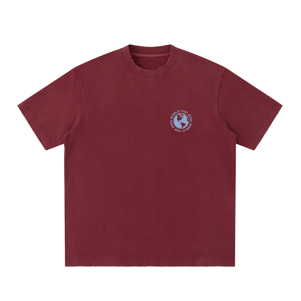 Heavyweight Vintage Washed Frayed T-Shirt