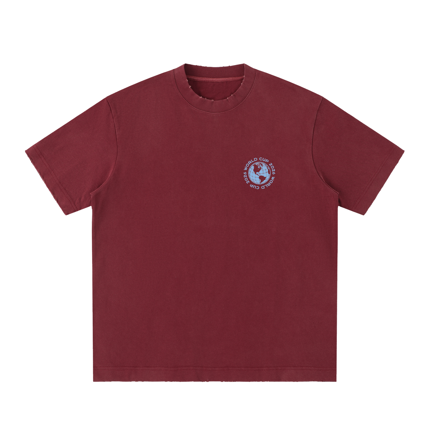 Heavyweight Vintage Washed Frayed T-Shirt