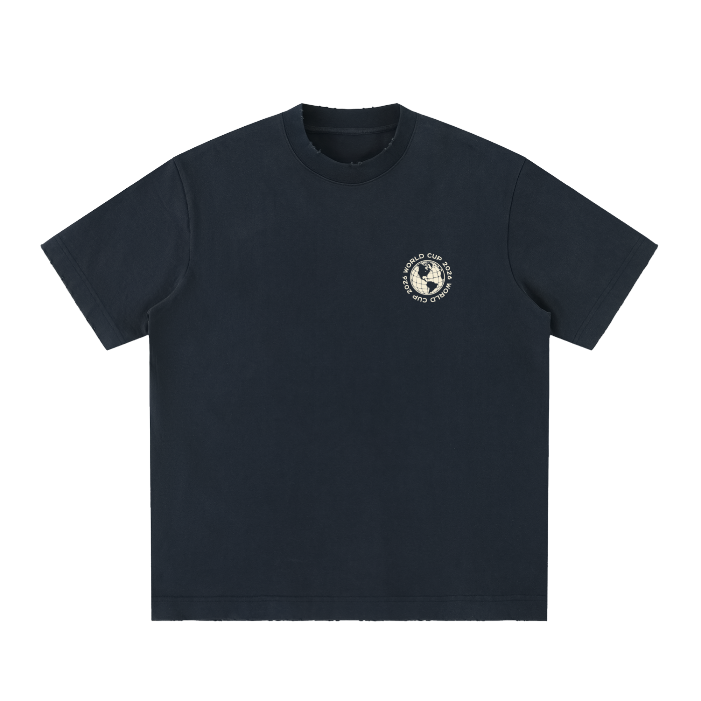 Heavyweight Vintage Washed Frayed T-Shirt