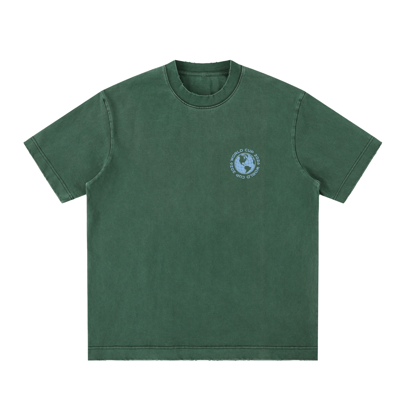 Heavyweight Vintage Washed Frayed T-Shirt