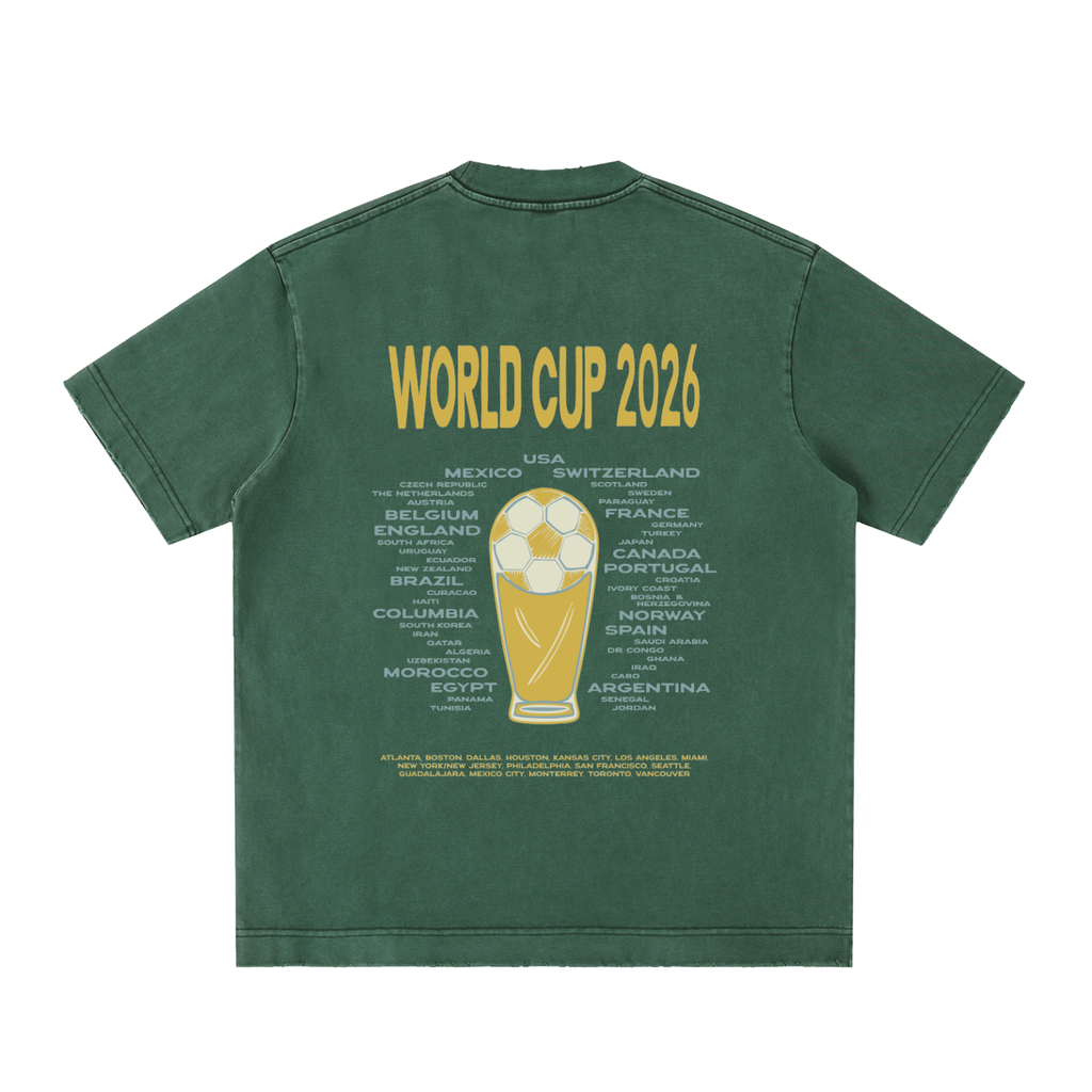 Heavyweight Vintage Washed Frayed T-Shirt