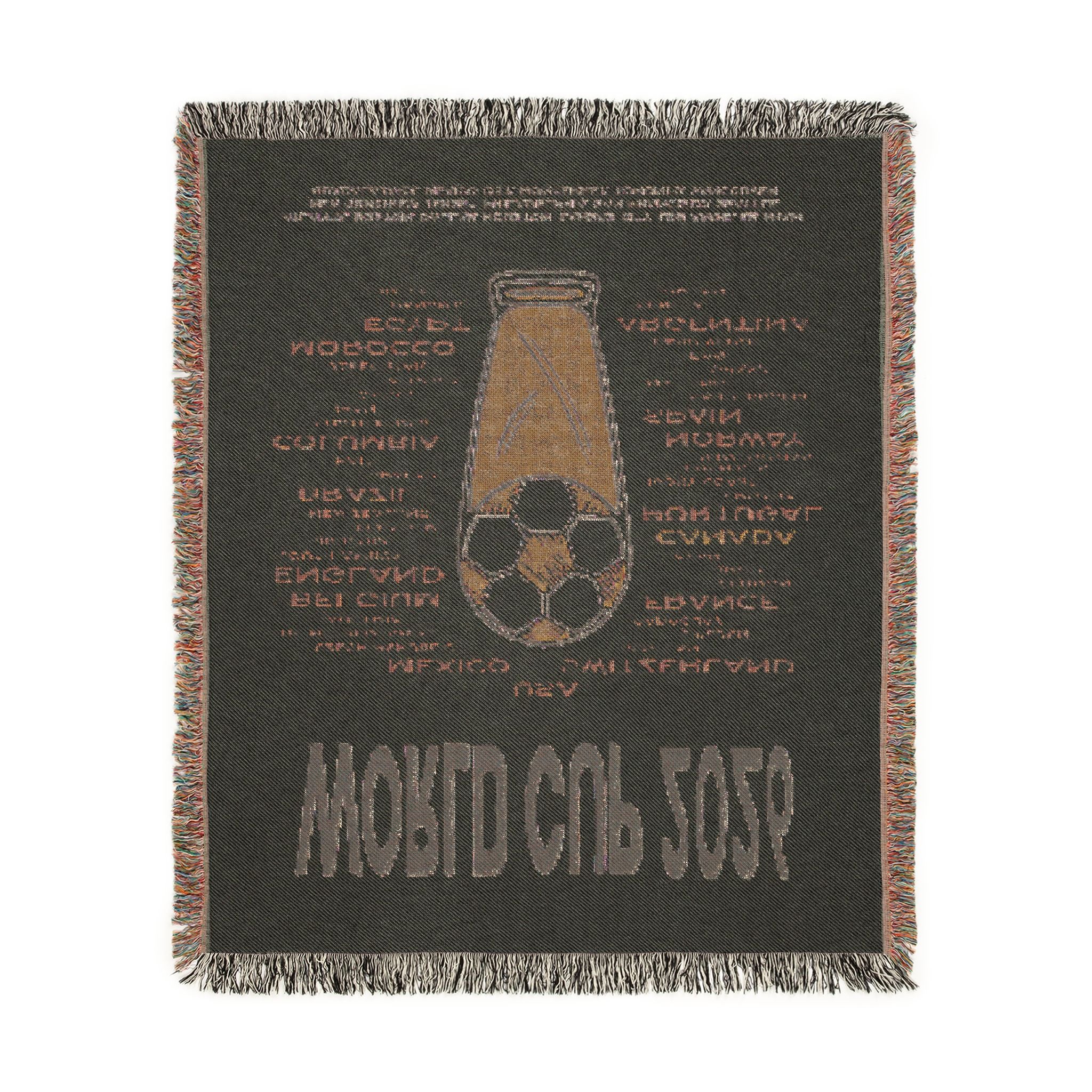 World Cup 2026 Woven Blanket - 2026 Teams | Green/Blue