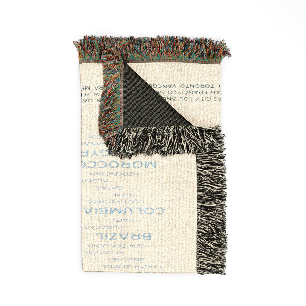 World Cup 2026 Woven Blanket - 2026 Teams | Green/Blue