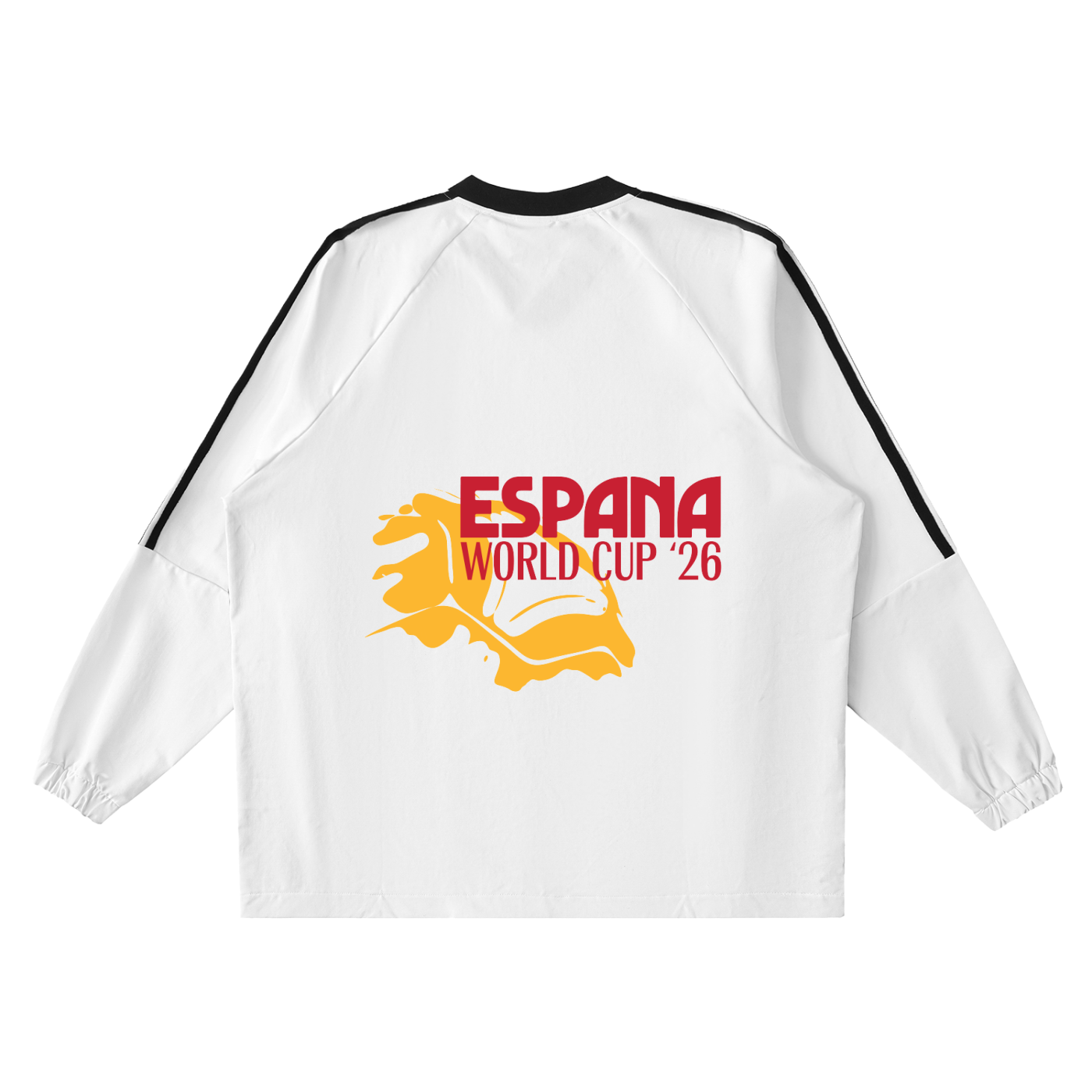 Color-Block V-Neck Long-Sleeve T-Shirt