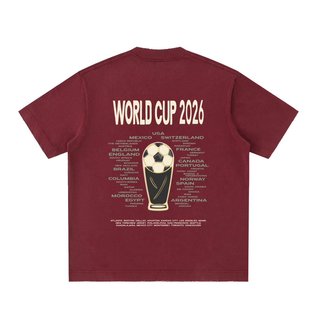 Heavyweight Vintage Washed Frayed T-Shirt
