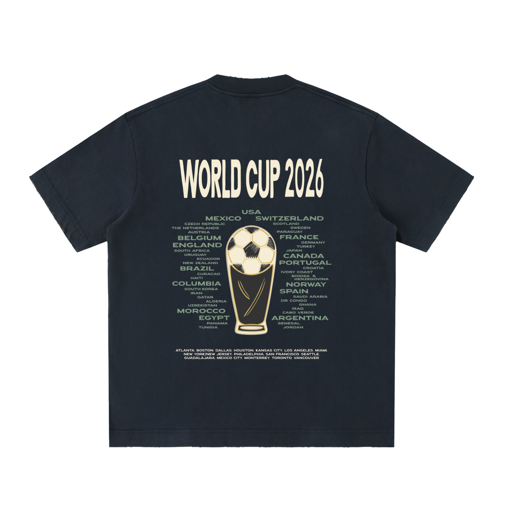 Heavyweight Vintage Washed Frayed T-Shirt