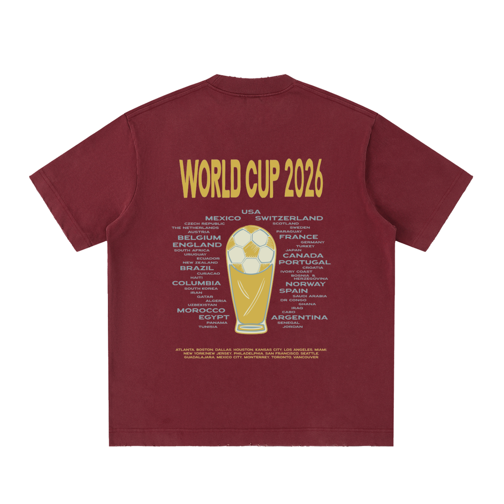 Heavyweight Vintage Washed Frayed T-Shirt