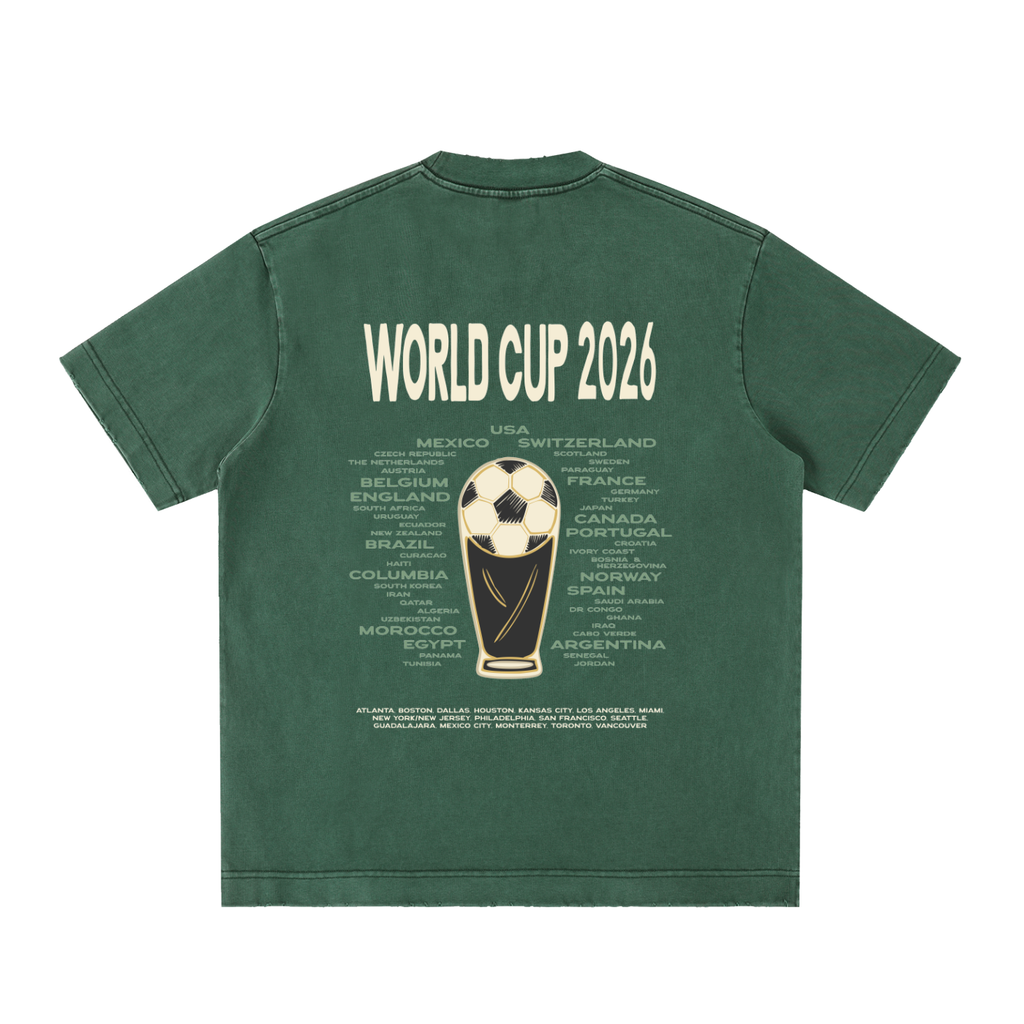 Heavyweight Vintage Washed Frayed T-Shirt