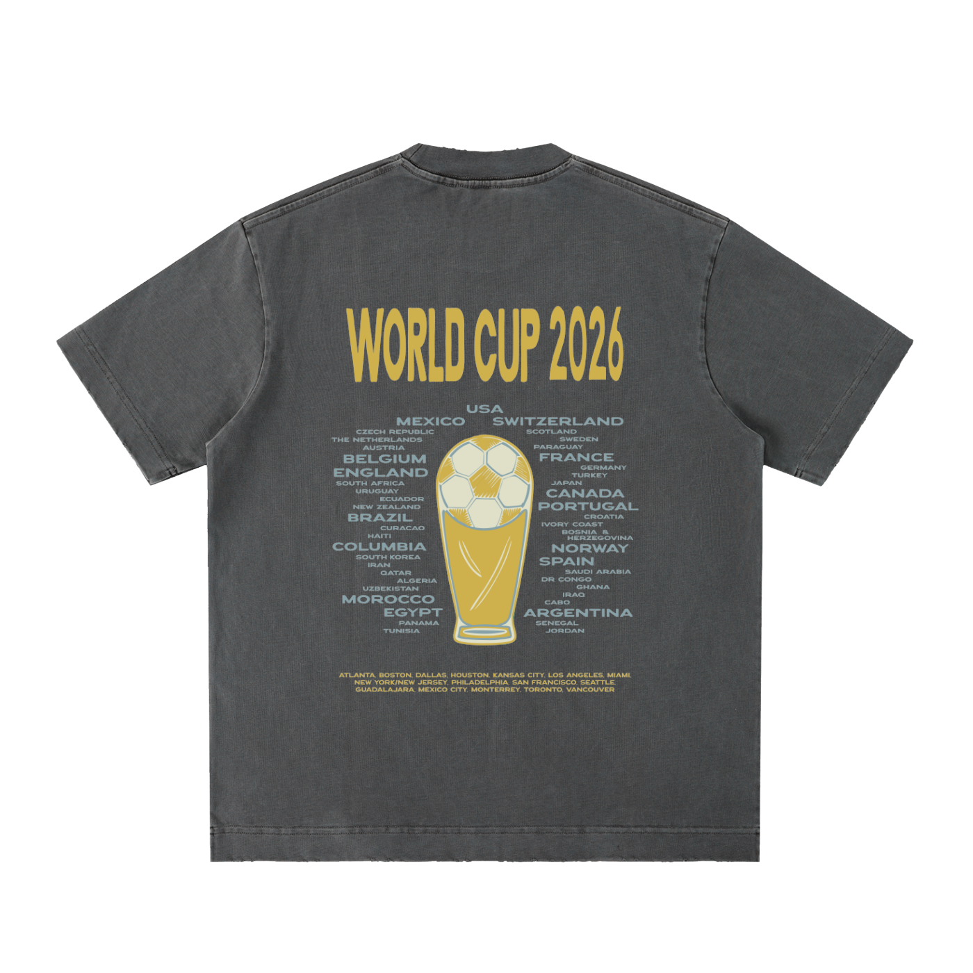 Heavyweight Vintage Washed Frayed T-Shirt