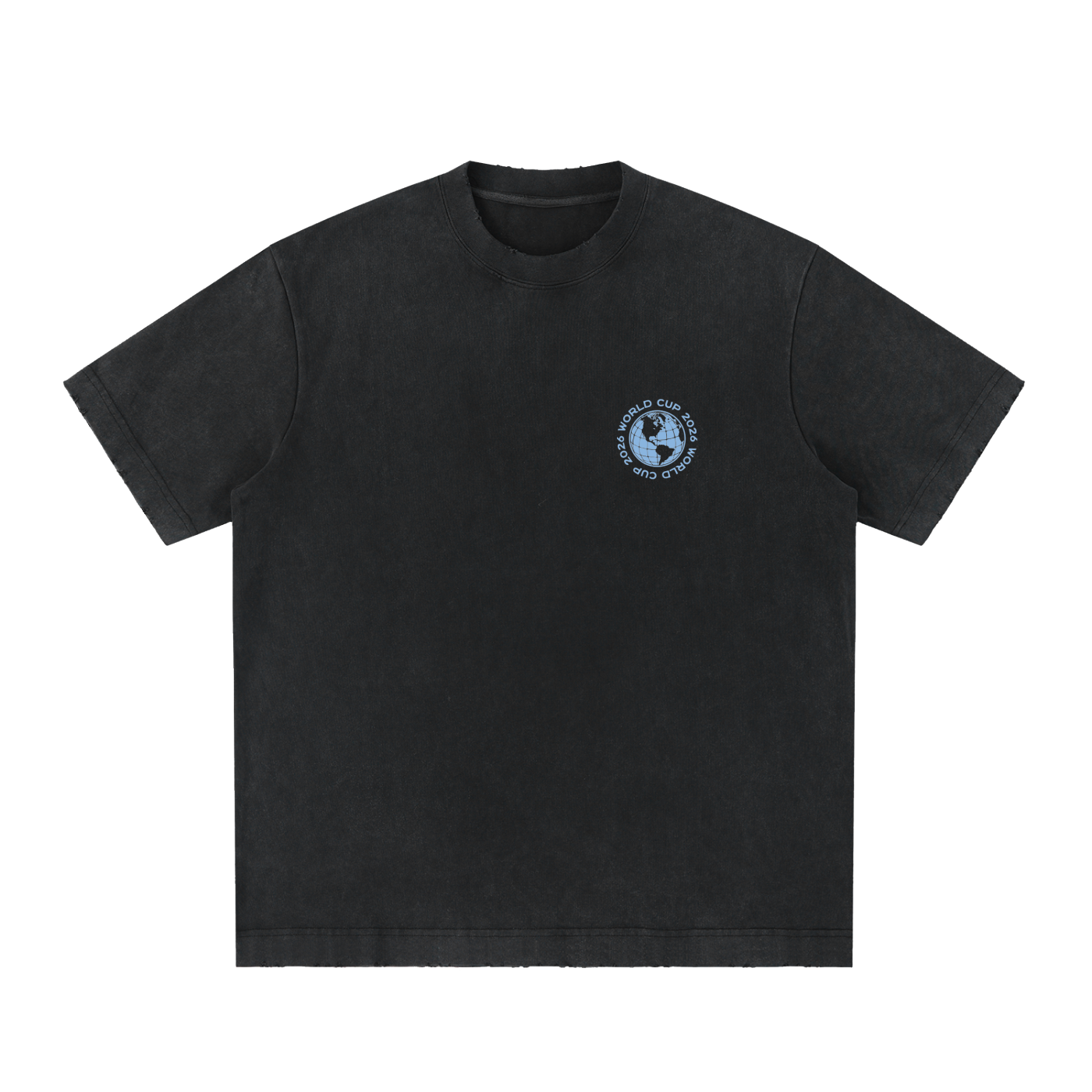 Heavyweight Vintage Washed Frayed T-Shirt