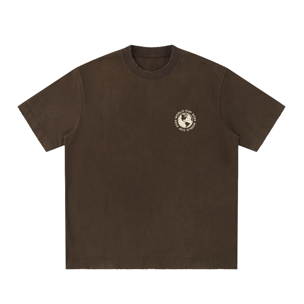 Heavyweight Vintage Washed Frayed T-Shirt