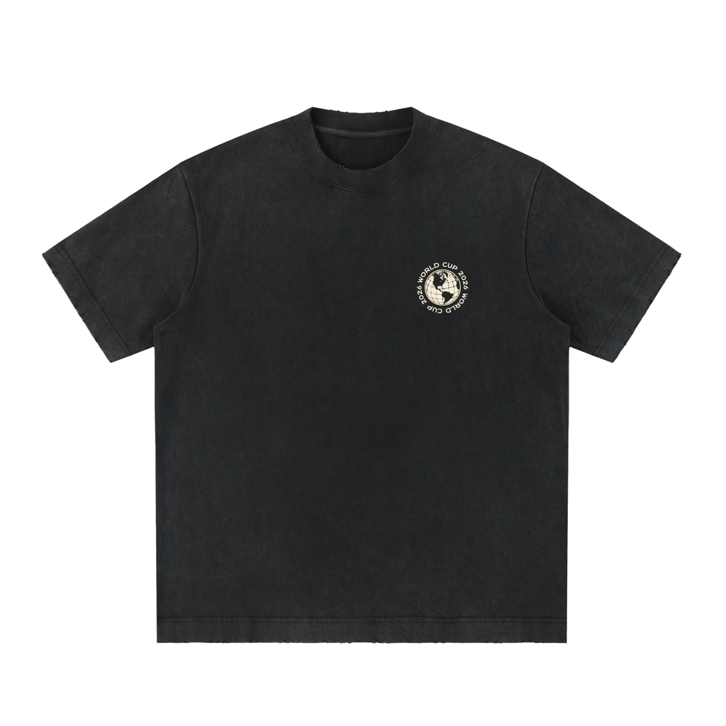 Heavyweight Vintage Washed Frayed T-Shirt
