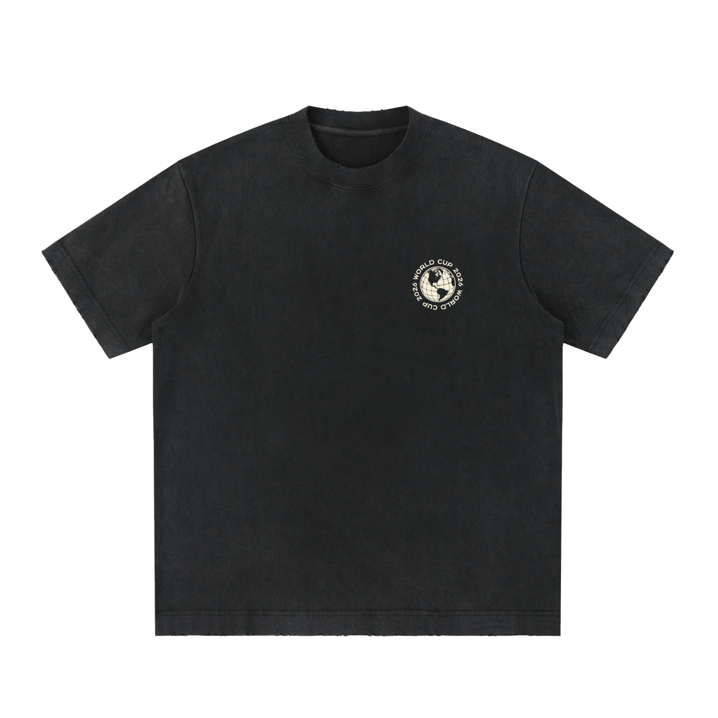 Heavyweight Vintage Washed Frayed T-Shirt