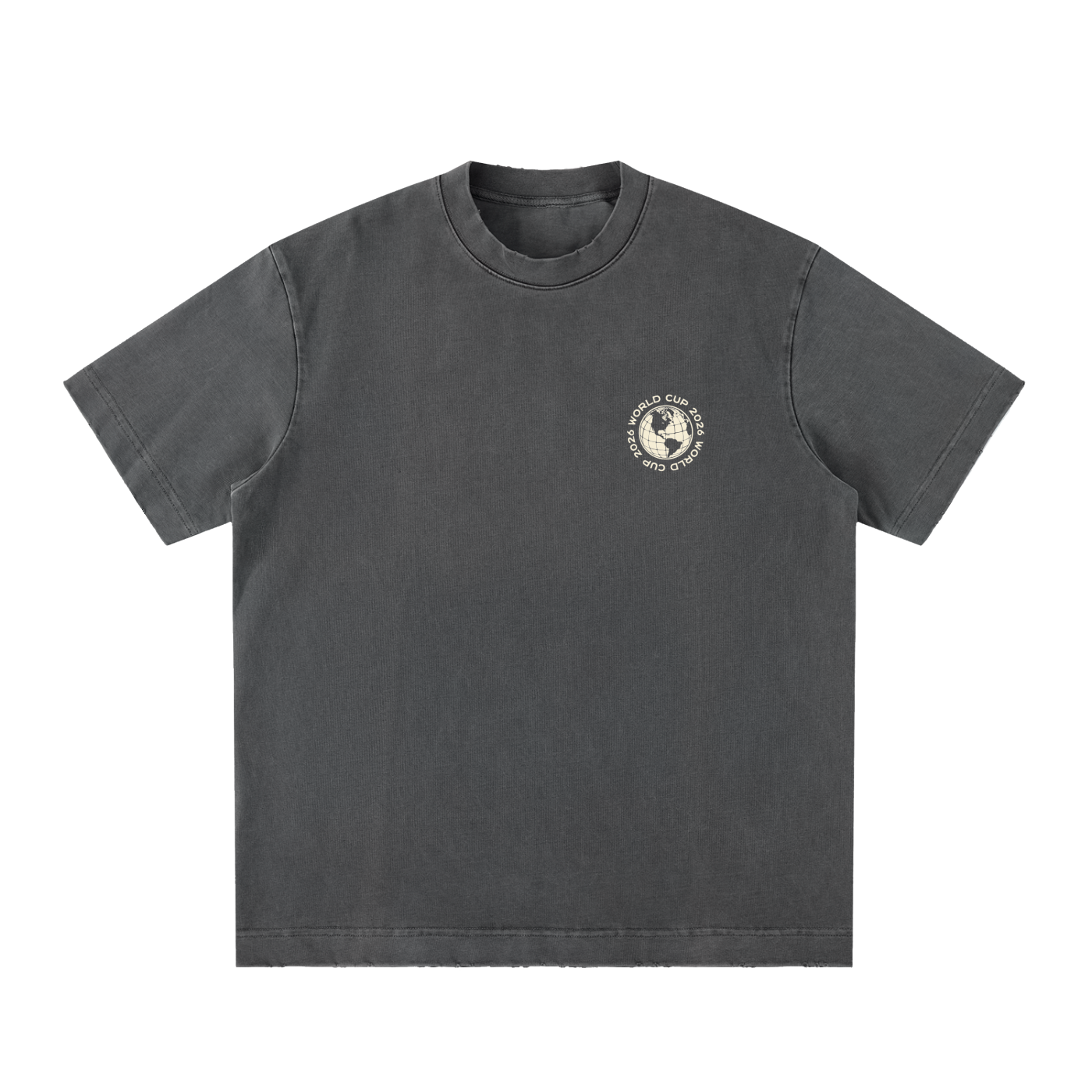 Heavyweight Vintage Washed Frayed T-Shirt