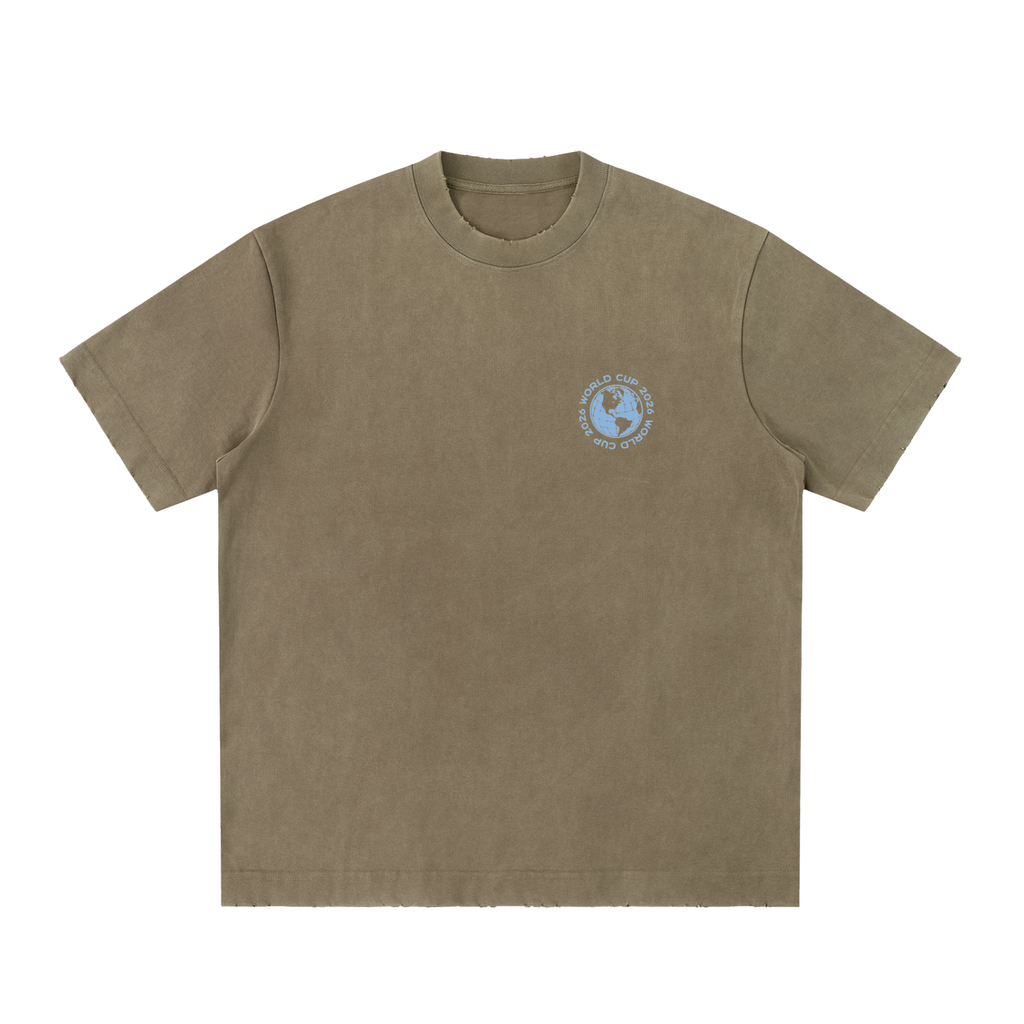 Heavyweight Vintage Washed Frayed T-Shirt
