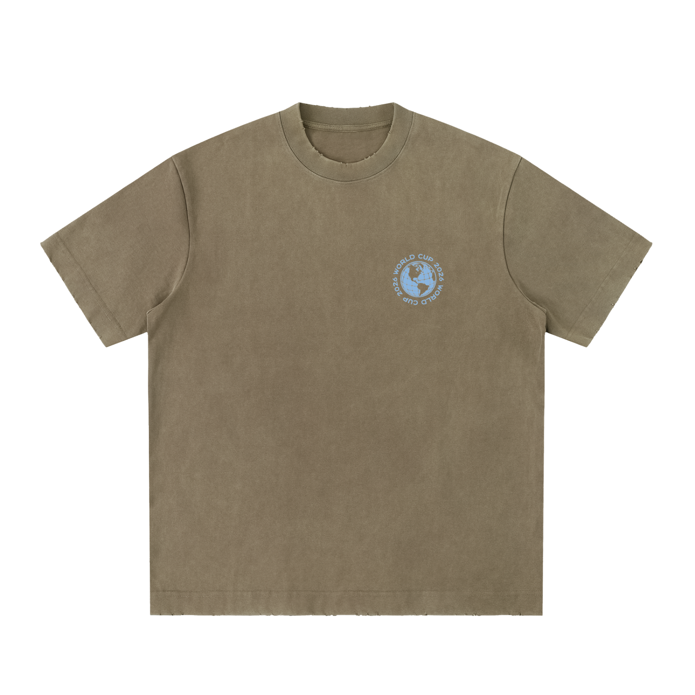 Heavyweight Vintage Washed Frayed T-Shirt